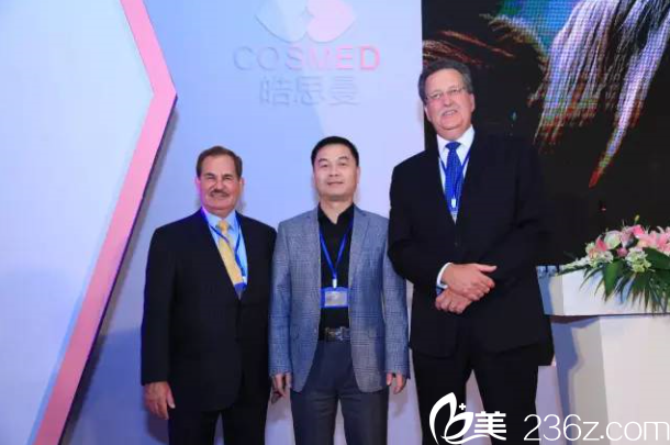 魯院長與美國Implantech公司總裁Ed Leicht合影