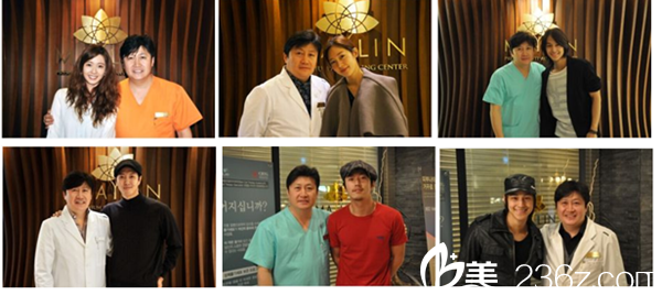 崔濬院長與眾韓國明星合影 崔濬院長與眾韓國明星合影