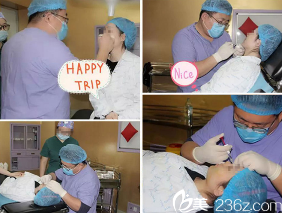 呂韓偉隆鼻手術(shù)過程中