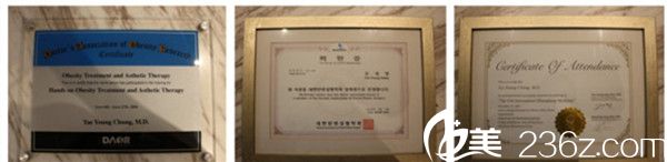 鄭太英院長榮譽(yù)證書 鄭太英院長榮譽(yù)證書