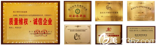 綿陽(yáng)茗匯整形美容醫(yī)院榮譽(yù)