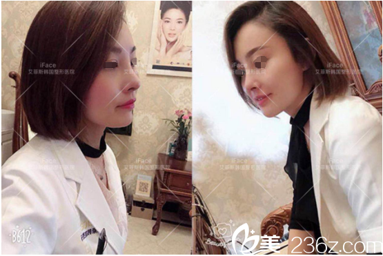 鼻孔外露的朝天鼻找揚(yáng)州艾菲斯自家韓國醫(yī)生樸孝鎮(zhèn)做了耳軟骨墊鼻尖+假體隆鼻鼻綜合術(shù)后恢復(fù)