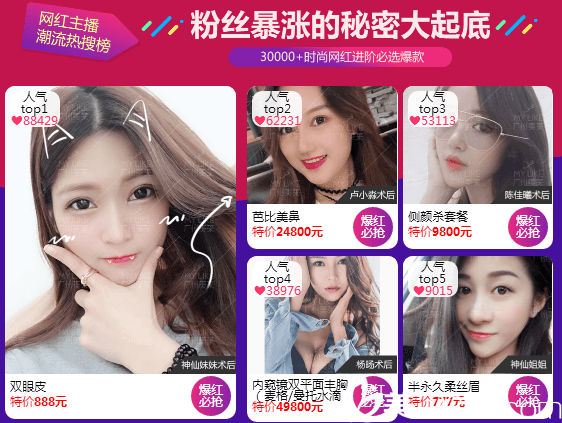 廣州美萊2019雙眼皮隆鼻隆胸案例價(jià)格表