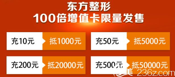東方整形百倍增值卡限量發(fā)售