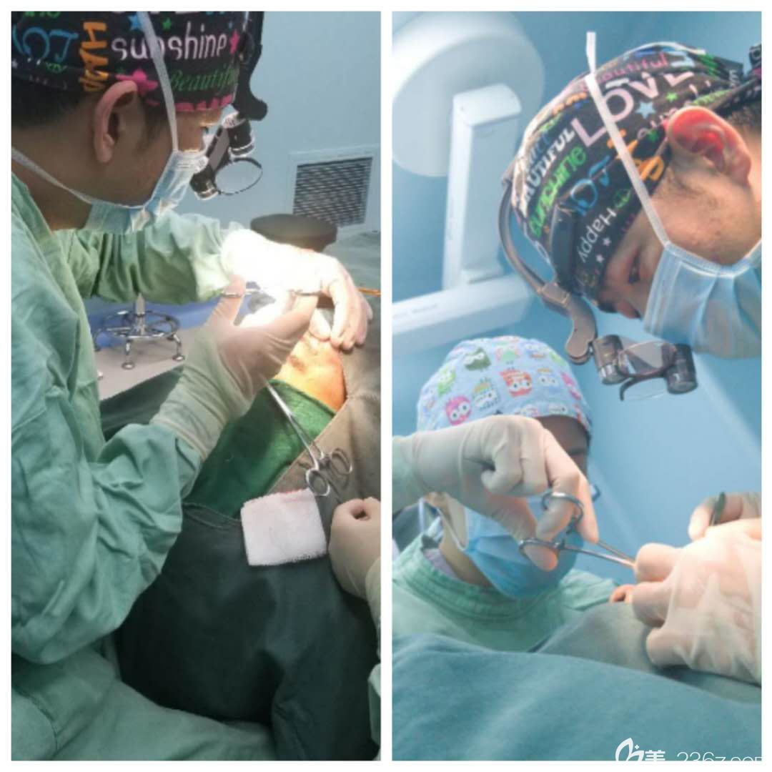 手術(shù)中的汪樹杰醫(yī)生