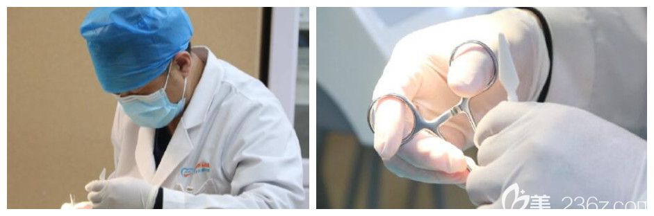 北京中諾口腔主任柯松林為顧客做正畸工作中圖 北京中諾口腔主任柯松林為顧客做正畸工作中圖