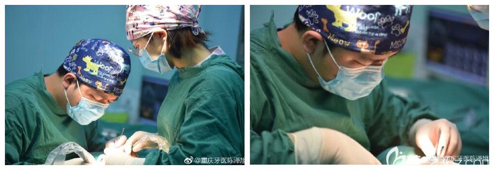 牙博士口腔陳澤旭工作中