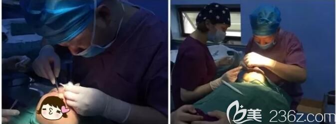 王武坤切開重瞼術+內眥開大術過程中