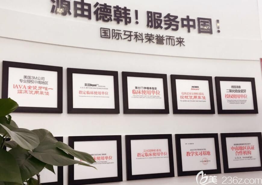 武漢德韓口腔部分榮譽圖