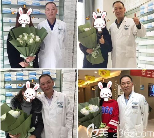 李復(fù)平主任于他的正畸顧客們合照