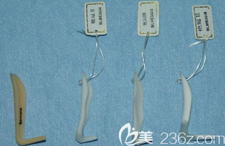 隆鼻假體示意圖