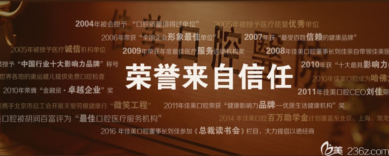 北京佳美口腔所獲榮譽(yù)稱號(hào)