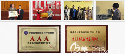 成都艾米麗整形美容醫(yī)院榮譽(yù)