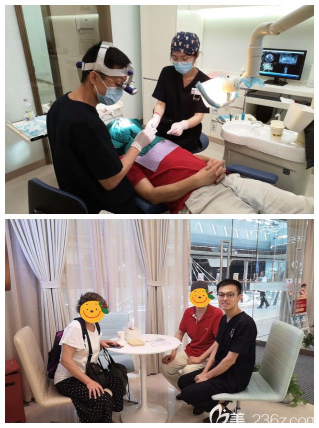 5年前找過翟建博種牙的阿姨帶著老公過來拔牙