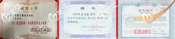 吳開泉醫(yī)師榮獲的榮譽(yù)證書