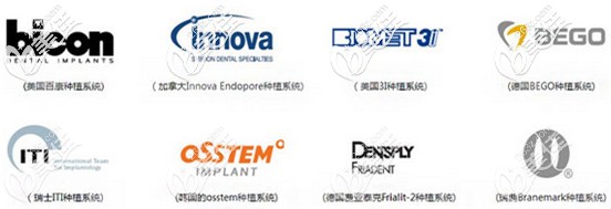 各類種植體型號圖