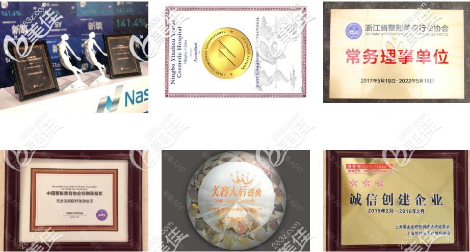 醫(yī)院獲得的榮譽(yù)獎(jiǎng)牌