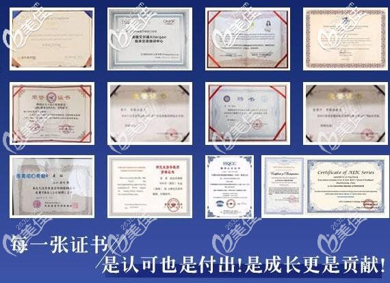 陳剛醫(yī)生榮譽證書