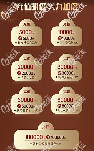 暑期整形優(yōu)惠活動(dòng)價(jià)格表