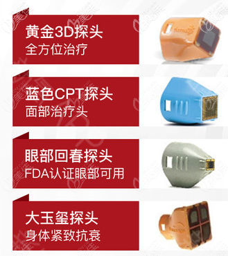 熱瑪吉的四種探頭 熱瑪吉的四種探頭