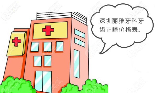 深圳麗雅口腔的矯正牙收費(fèi)價(jià)目表來敲門啦！