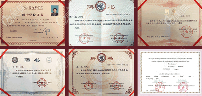 季一發(fā)醫(yī)生部分證書 季一發(fā)醫(yī)生部分證書