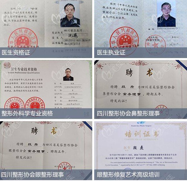 段燾醫(yī)生資質(zhì)證明 段燾醫(yī)生資質(zhì)證明