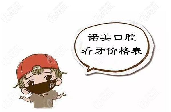 北京諾美口腔看牙收費價格表