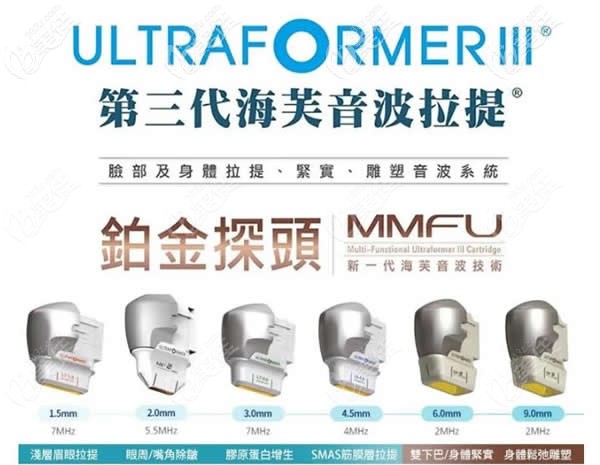 第三代海芙音波拉皮6個探頭圖片 第三代海芙音波拉皮6個探頭圖片