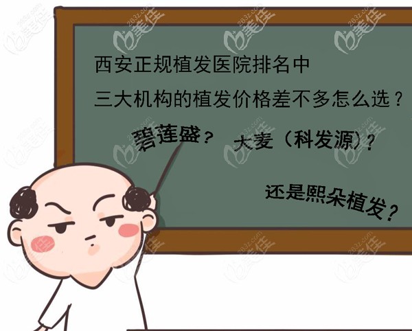 西安三大植發(fā)機構碧蓮盛、大麥、熙朵怎么選？