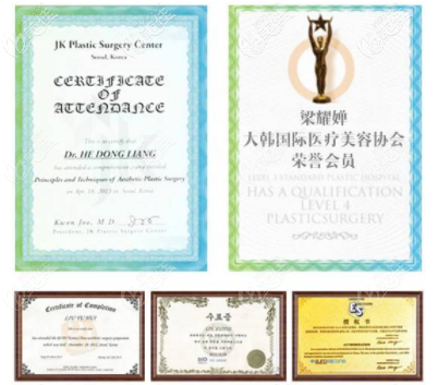 梁耀嬋相關(guān)證書